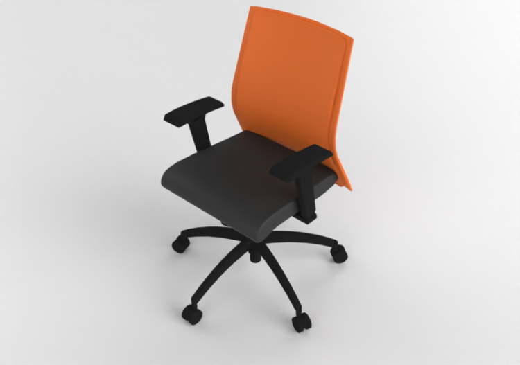 椅子 - Swivel armchair in leather - Modernform - Serie 11 -...