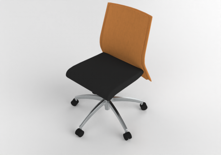 Sillas 3D - Silla giratoria de Tela - Modernform - Serie 11...