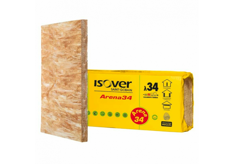 Pannello isolante in lana minerale Isover Arena34 - ACCA...