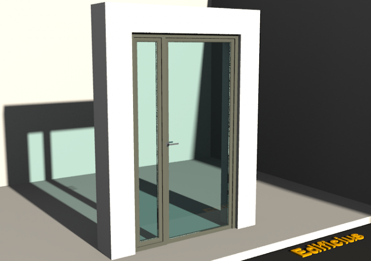 Esquadria 3D - VTLJ[R] 1FB + 1BANDLAT - ACCA software