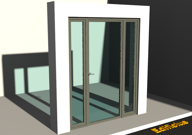Esquadria 3D - VTLJ[R] 1FB + 2BANDLAT - ACCA software
