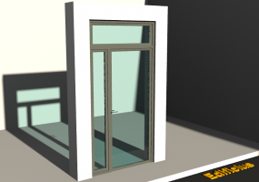 Esquadria 3D - VTLJ[R] 1FB + 1BAND + 1BANDLAT