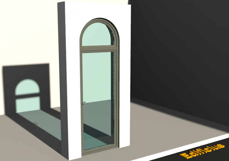 3D Tür/Fenster - SCHF[RB] 1DF + 1OBL - ACCA software