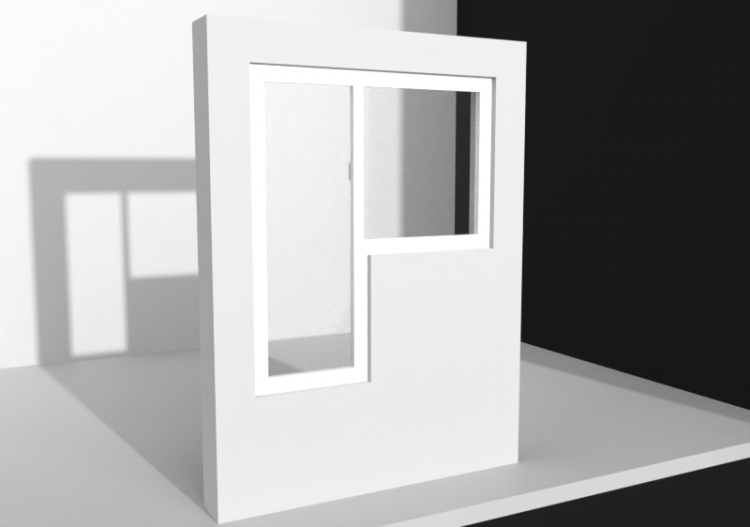3D Tür/Fenster - Fin+portafinestra -singola - ACCA software