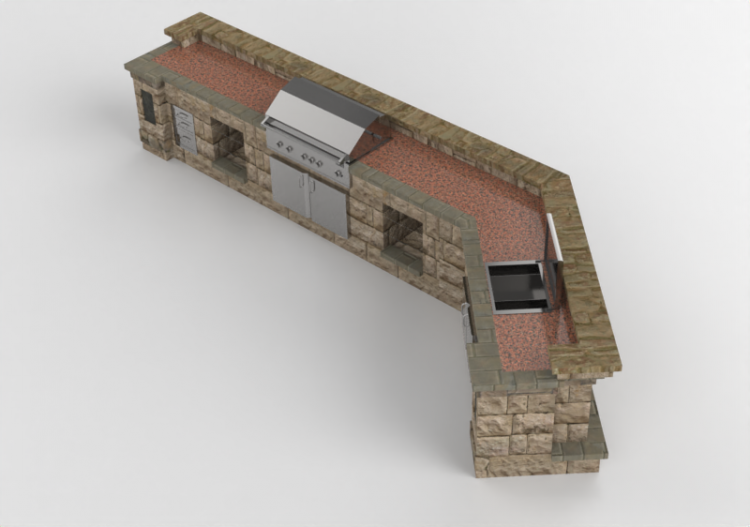 3D Kitchens - Stone kitchen - Belgard - Series 310 - ACCA...