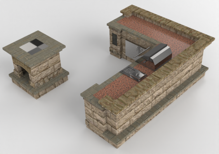 3D Kitchens - Stone kitchen - Belgard - Series 225 - ACCA...