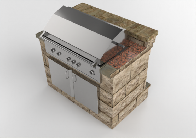 3D Kitchens - Stone kitchen - Belgard - ACCA software