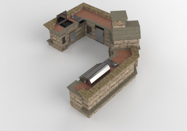 3D Kitchens - Stone kitchen - Belgard - Series 325 - ACCA...