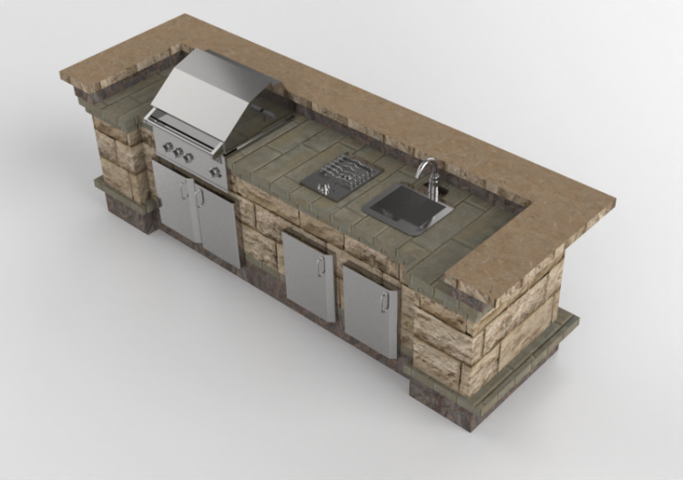 3D Kitchens - Stone kitchen - Belgard - Nottingham - ACCA...
