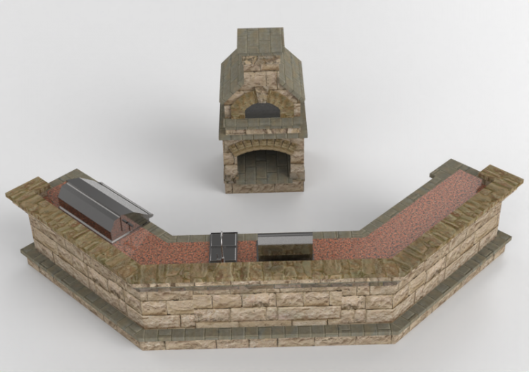 3D Kitchens - Stone kitchen - Belgard - Series 315 - ACCA...