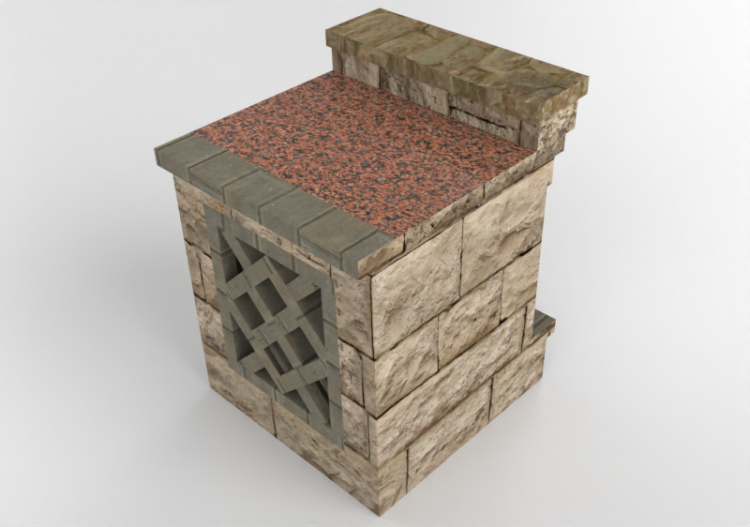 3D Furniture - Stone cellar - Belgard - ACCA software