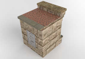 3D Furniture - Stone kitchen cabinet - Belgard
