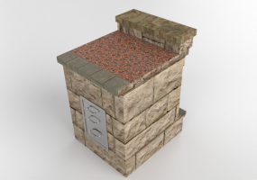 3D Furniture - Stone kitchen cabinet - Belgard