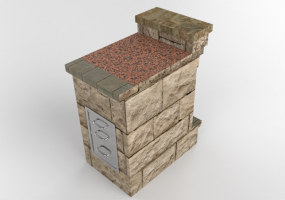 3D Furniture - Stone kitchen cabinet - Belgard