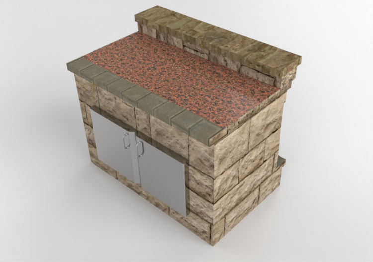 Meubles 3D - Meuble de cuisine en pierre - Belgard - ACCA...