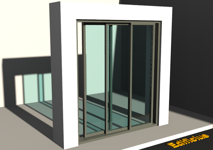 Menuiseries 3D - FN[R] 3BV[1V] - ACCA software