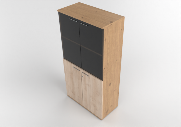 Bibliothèque 3D - Armoire de rangement de documents -...