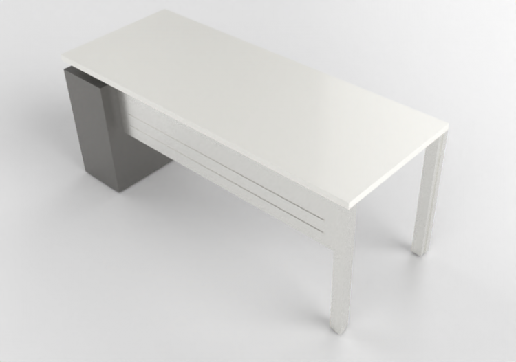 Escrivaninhas 3D - Escrivaninha de madeira - Modernform -...