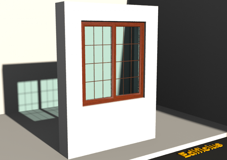 Esquadria 3D - JN[R] 1FB+1F - ACCA software