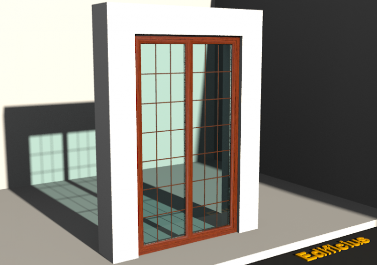 Esquadria 3D - JN[R] 1FB+1F - ACCA software