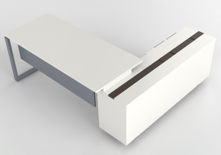Escritorios 3D - Escritorio de madera - Modernform - Cosmos...