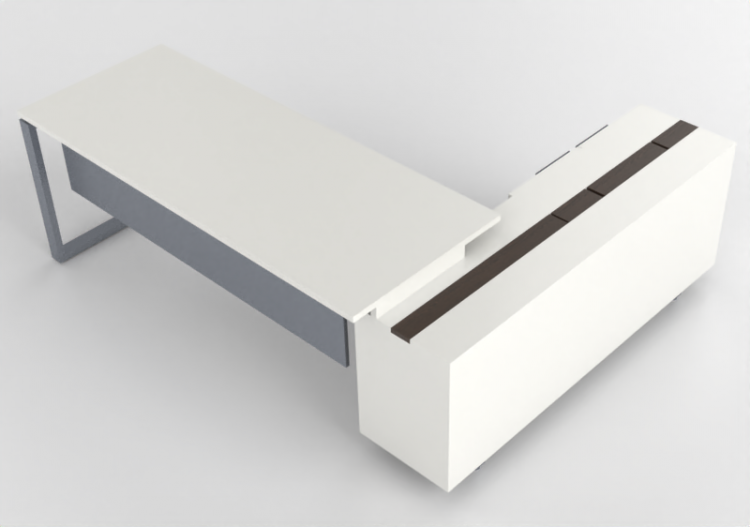 Scrivanie 3D - Scrivania in legno - Modernform - Cosmos O -...