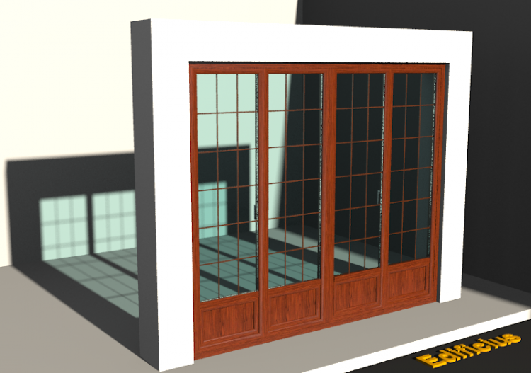 3D Tür/Fenster - FN[R] 4AB[1P] - ACCA software