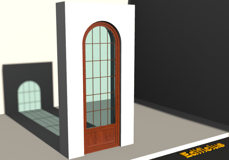 Esquadria 3D - JN[AR] 1FB[1P] - ACCA software
