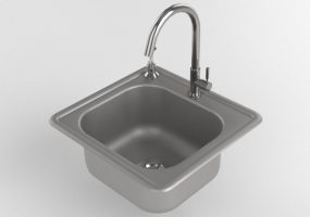 3D Sinks - Metal sink - Sunstone - A SS17