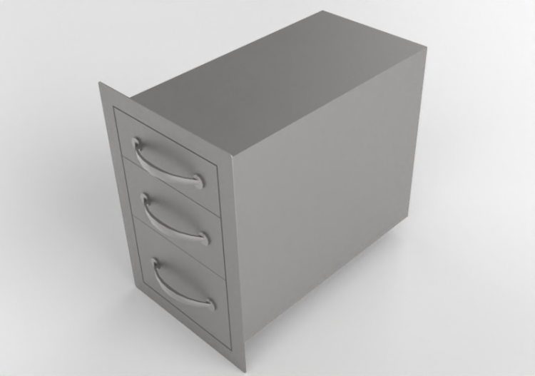 3D Furniture - Metal drawer - Sunstone - B TD18 - ACCA...