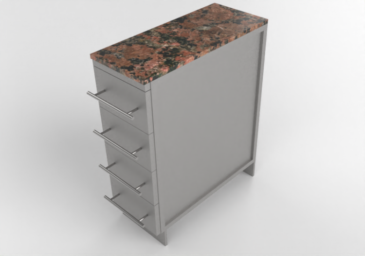 3D Furniture - Modular kitchen cabinet - Sunstone -...