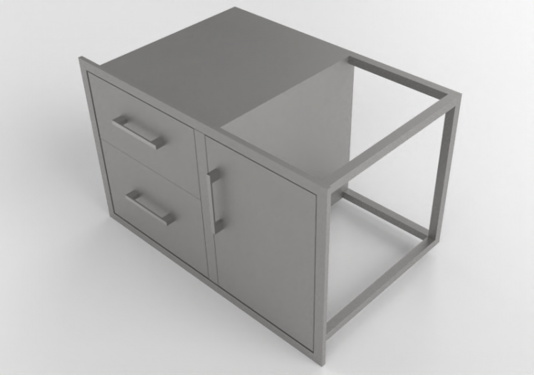 3D Furniture - Metal drawer - Sunstone - BA DDC36 - ACCA...