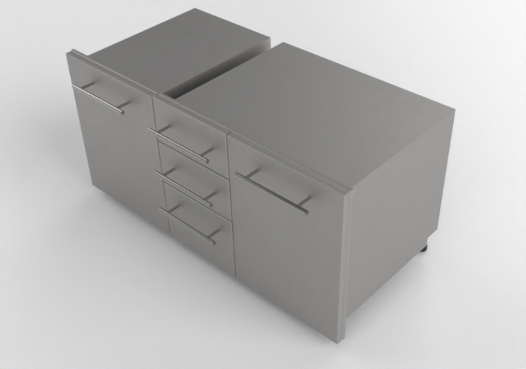 3D Furniture - Metal drawer - Sunstone - DE LPCTD30 - DE...