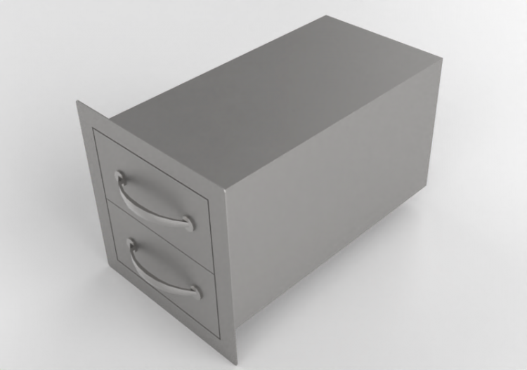 3D Furniture - Metal drawer - Sunstone - B DD12 - ACCA...