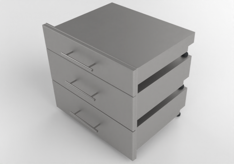 3D Furniture - Metal drawer - Sunstone - DE MD30 X2 - DE...