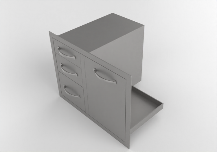 Mobili 3D - Cassetto in metallo - Sunstone - A LPCTD30 -...