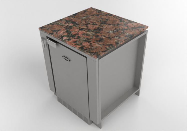 Mobili 3D - Mobile da cucina modulare con frigo - Sunstone...