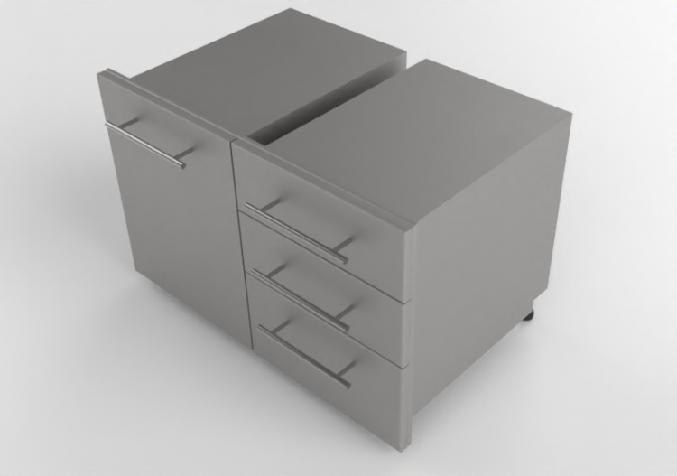 3D Furniture - Metal drawer - Sunstone - DE TD23 - DE TRD18...