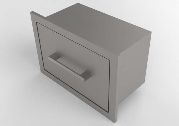 3D Furniture - Metal drawer - Sunstone - BA TH17 - ACCA...