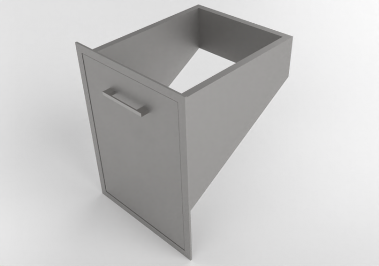 3D Furniture - Metal drawer - Sunstone - BA TRD1724 - ACCA...