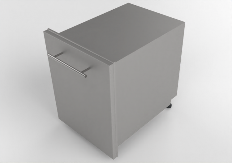 Mobili 3D - Cassetto per rifiuti in metallo - Sunstone - DE...