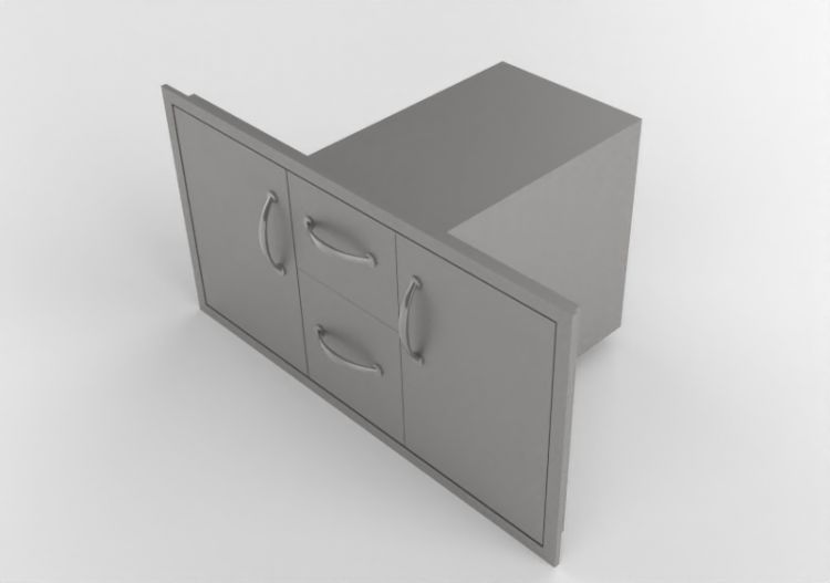 3D Möbel - Schublade aus Metall - Sunstone - C DDC42 - ACCA...