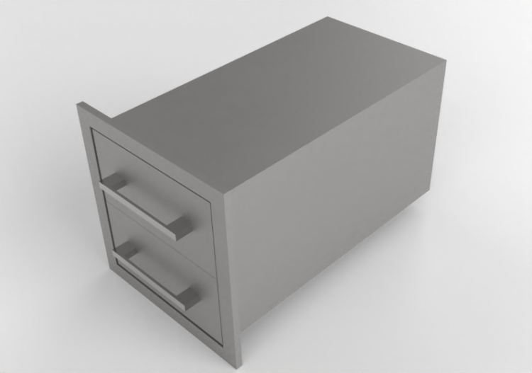 Móveis 3D - Gaveta de metal - Sunstone - BA DD12 - ACCA...