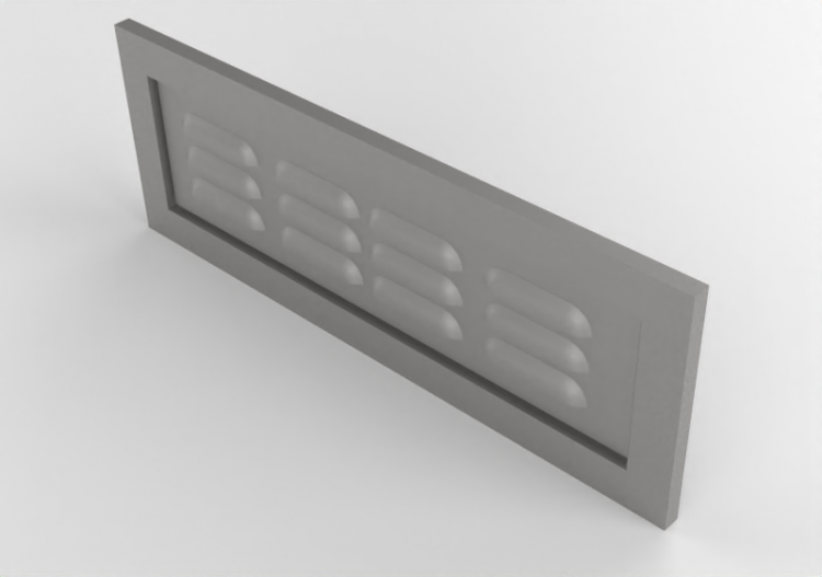Accessori 3D - Pannello ventilato in metallo - Sunstone -...