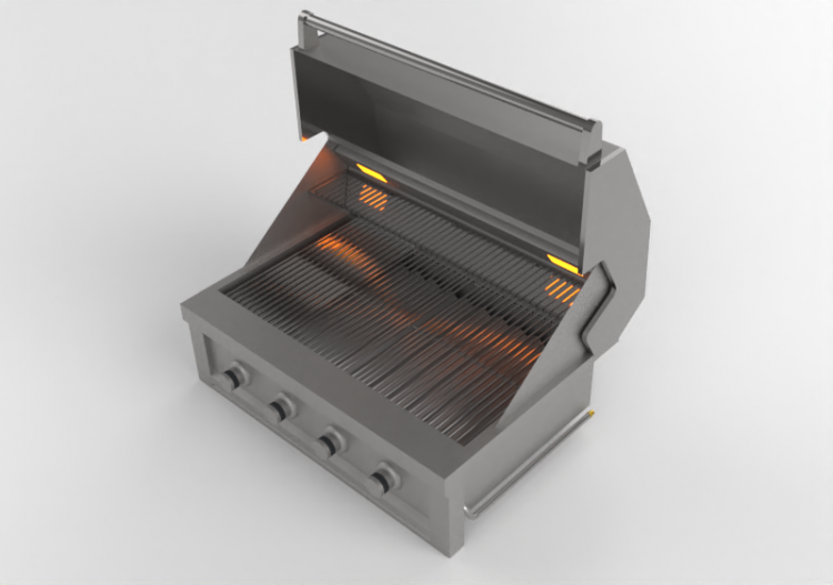 3D Electrical Appliances - Steel barbecue - Sunstone -...