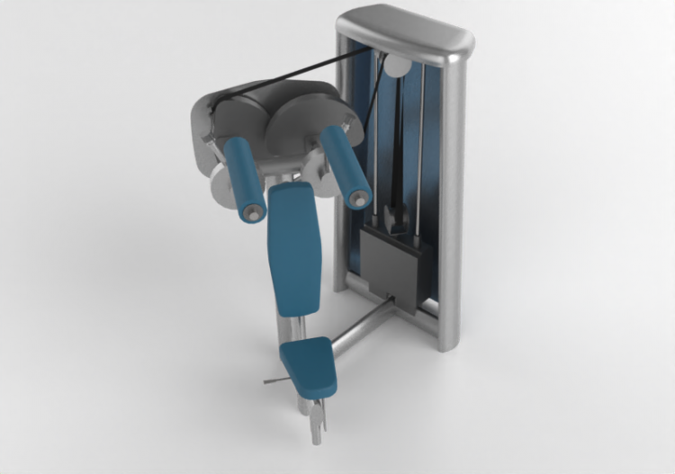 Fitness 3D - Iso Lat - Gym80 - 3047 - ACCA software