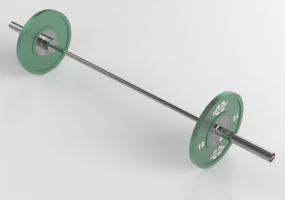 Fitness 3D - Premium Olympic Bar - Gym80 - 2186