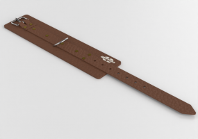 Fitness 3D - Leather belt - Gym80 - 2109