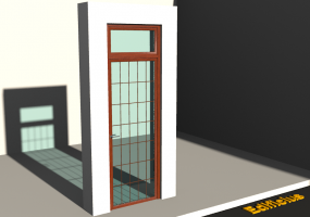 Esquadria 3D - VTLJ[R] 1FB + 1BAND
