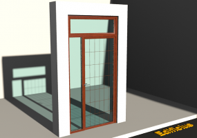 Carpinterías 3D - VTT[R] 1HB + 1LUZSUP + 1LUZLAT